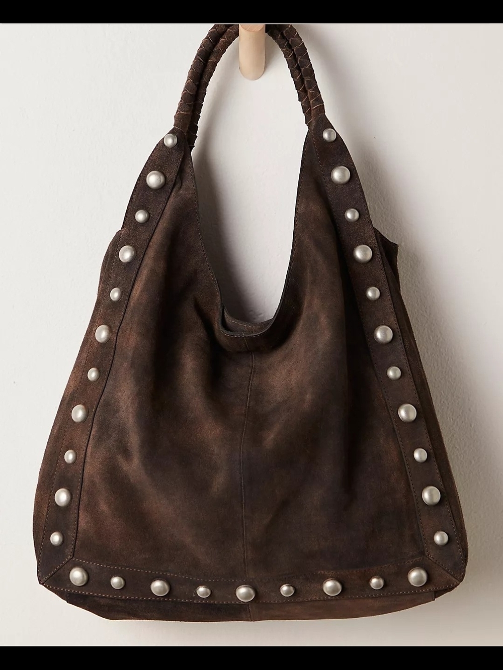 Free People See You Soon Studded Tote - Bitter Bark - Brown - Picture 2 of 12